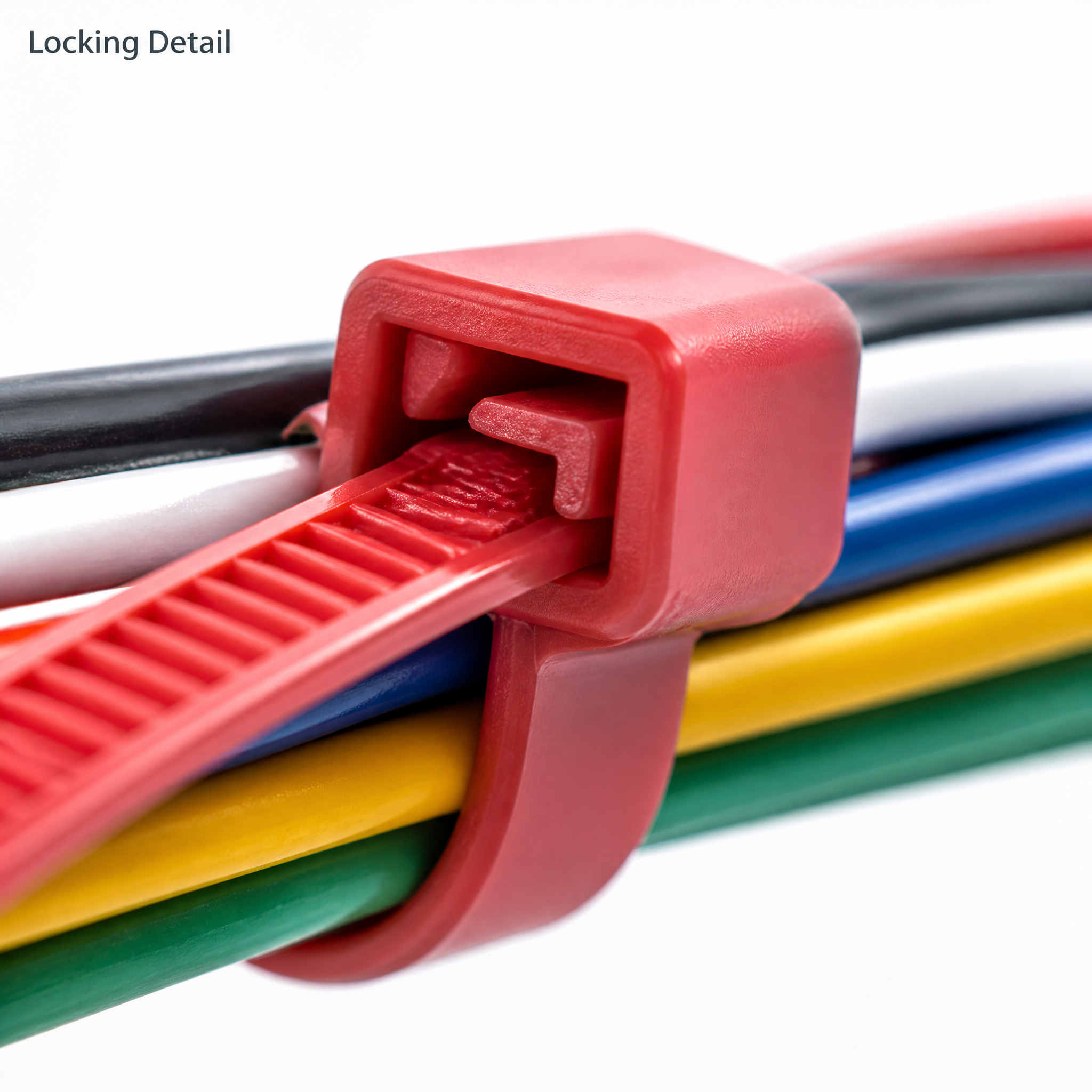 ZELECT Nylon PA66 Autobloqueo Resistente a los rayos UV Resistente al calor para cableado el&eacute;ctrico Bridas de nailon OEM